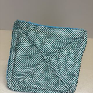 ECO-Reusable Dish Sponges (Blue & Blue Swirls| Black Mesh)