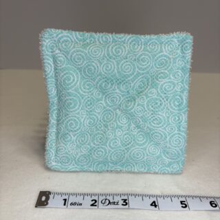 ECO-Reusable Dish Sponges (Cream & Blue Swirls)