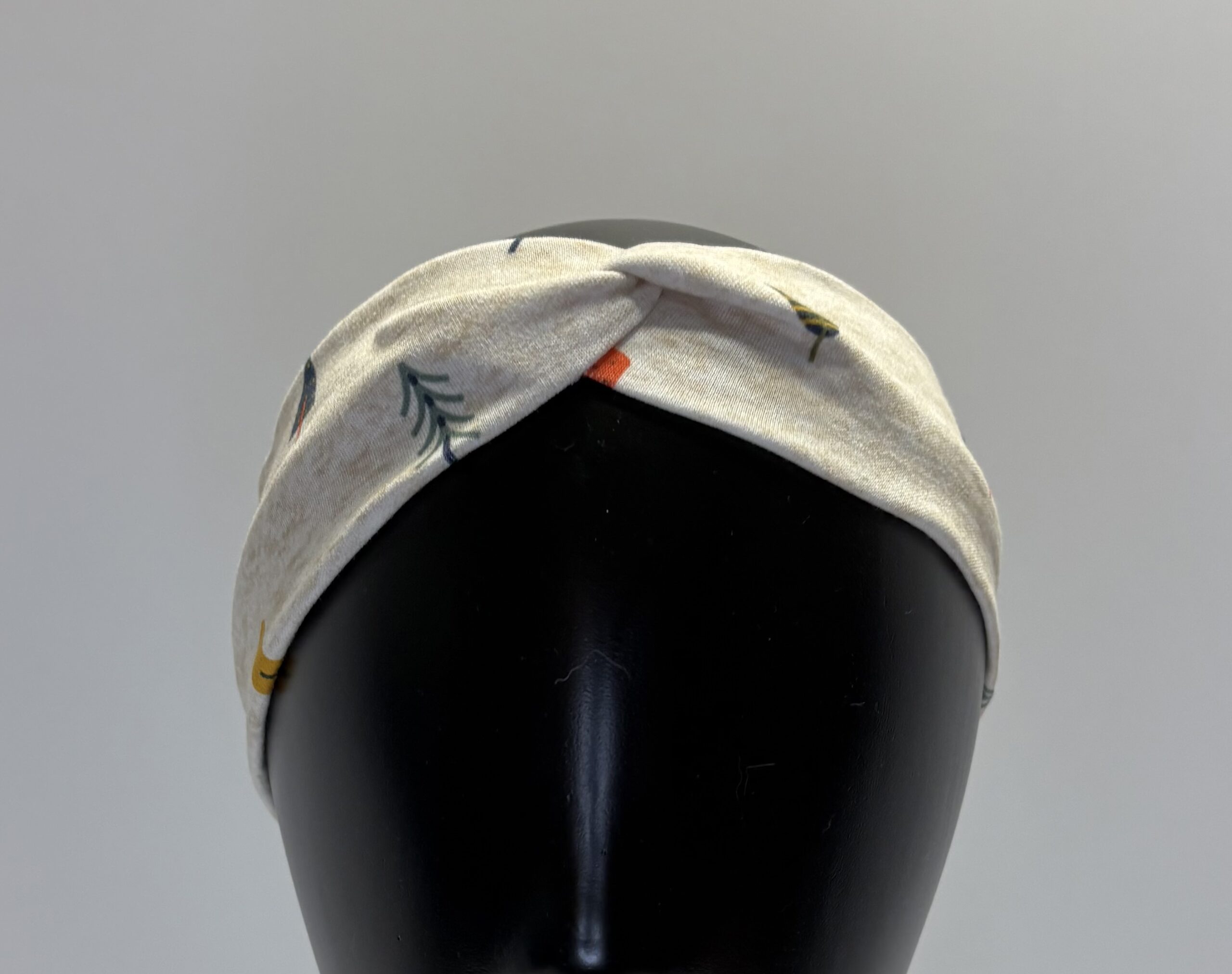 Headband (Beige w/ Trees)