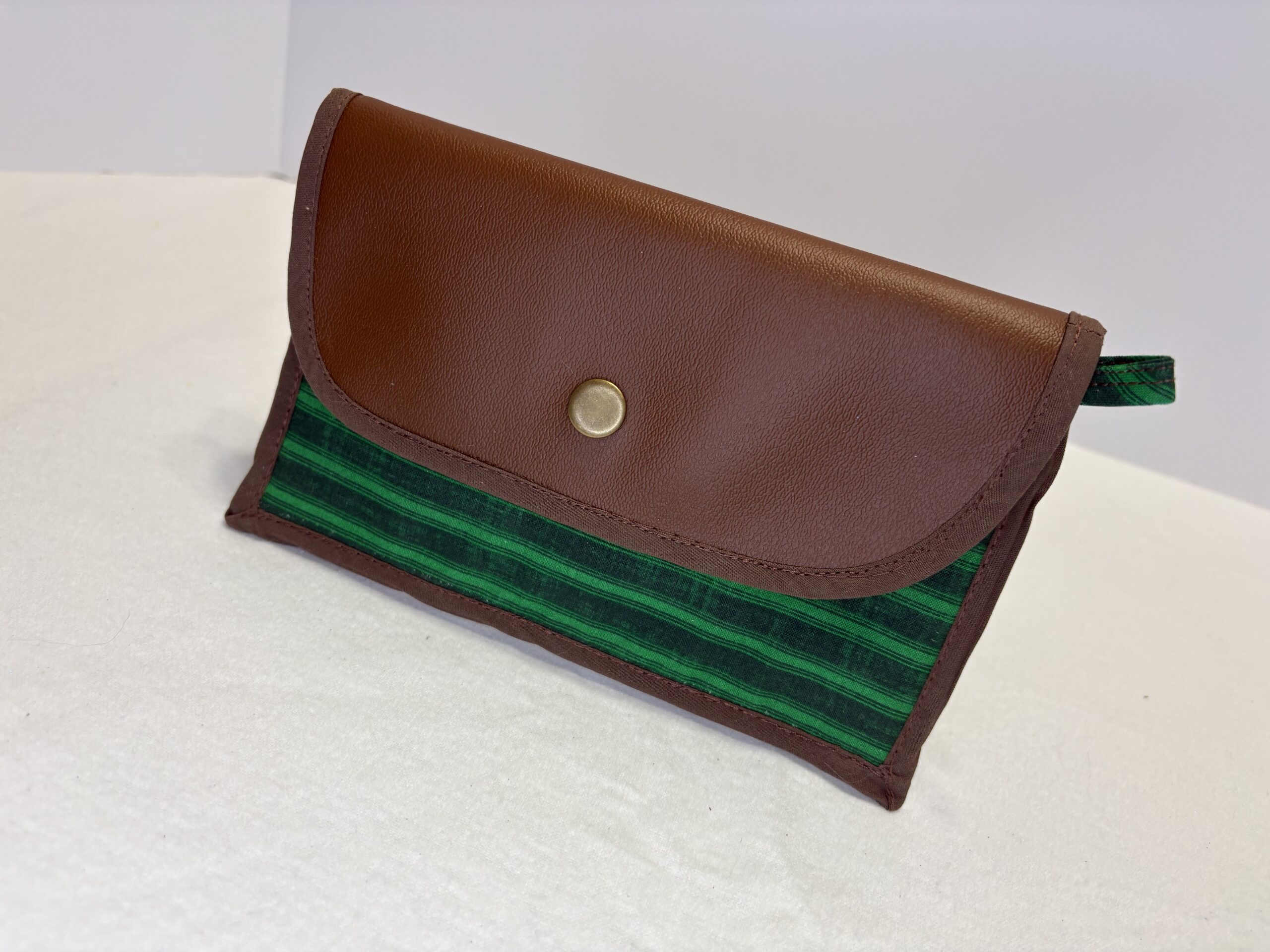 Phone Wristlet- Brown/Green - Image 5