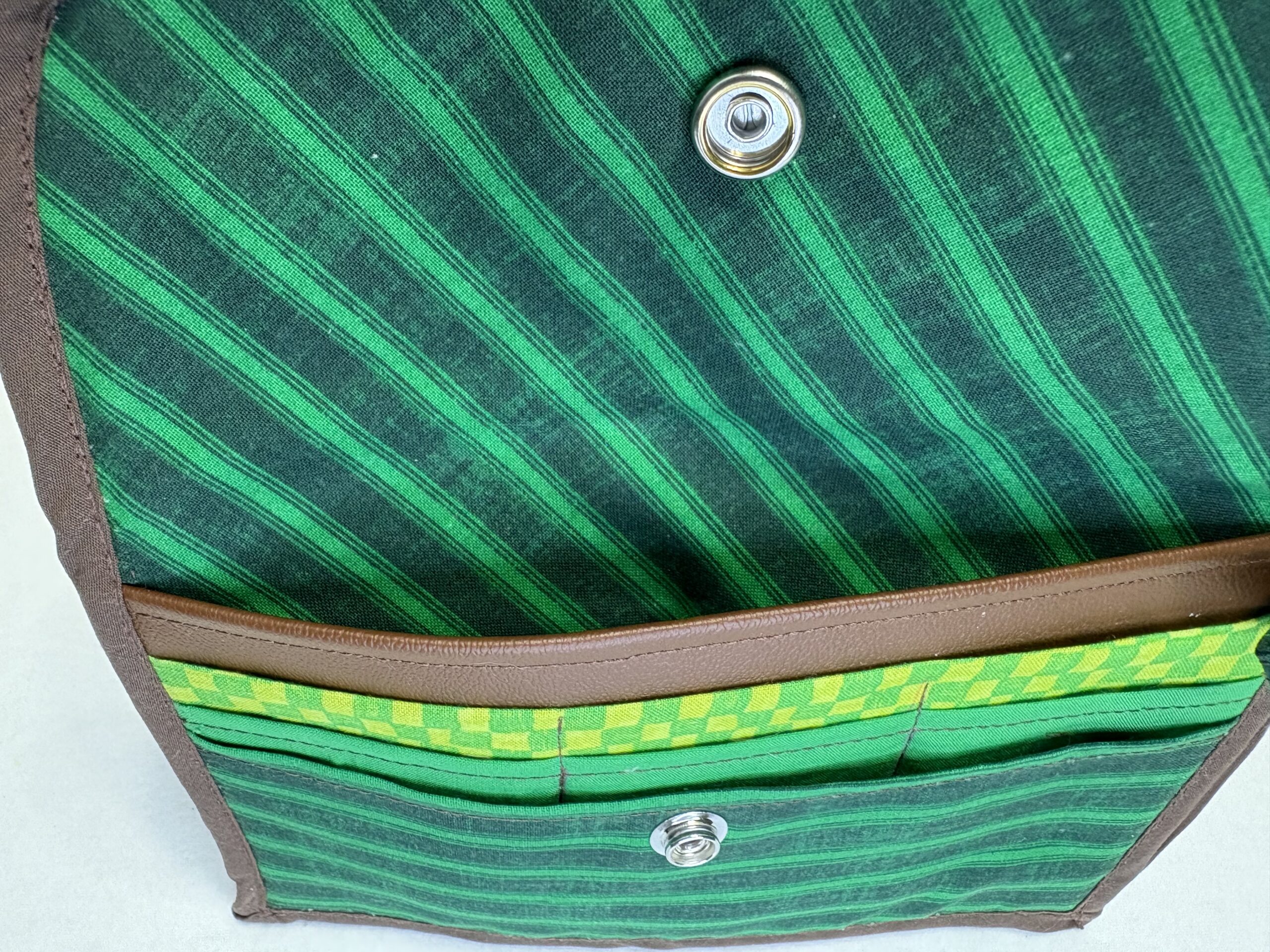 Phone Wristlet- Brown/Green - Image 4