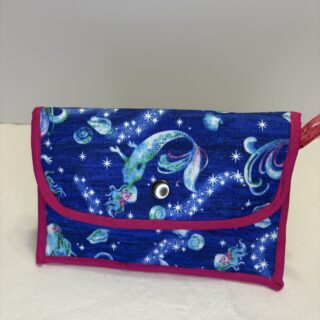 Phone Wristlet Wallet -Pink/Mermaids